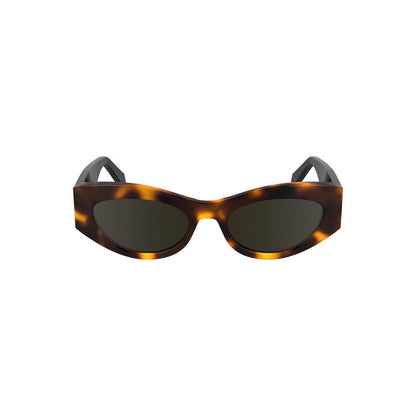 Calvin Klein Marrone Acetate Women Sunglasses