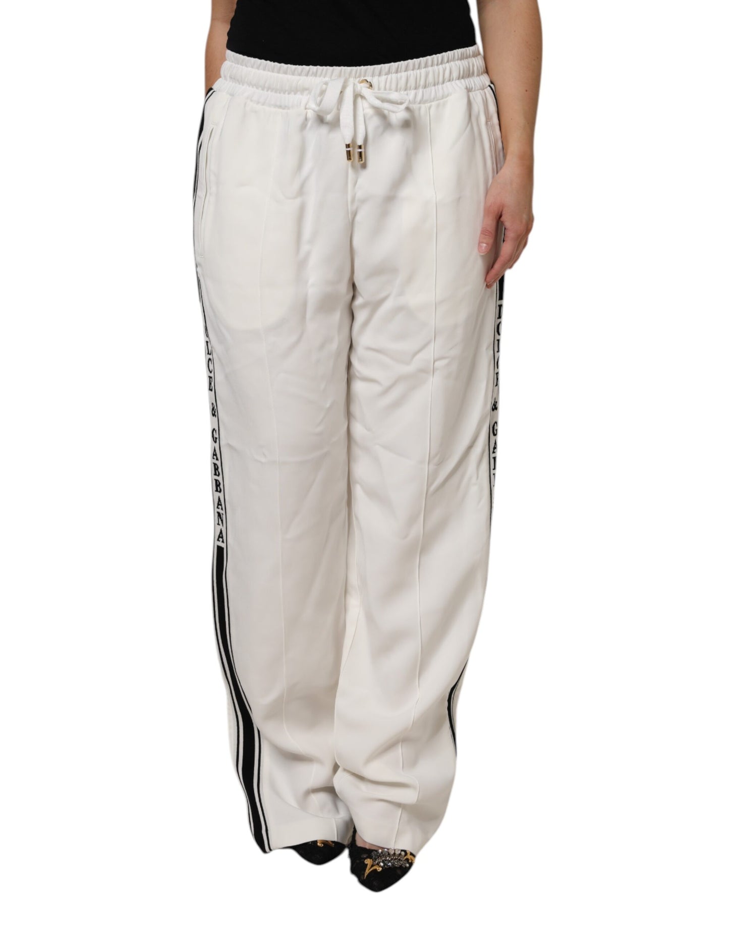 Pantalones de chándal Dolce & Gabbana blancos tipo jogger