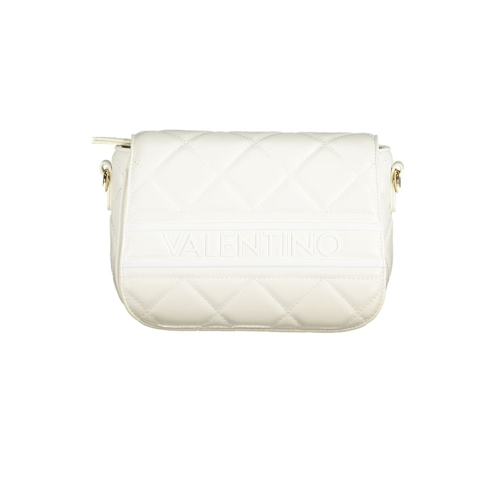 Mario Valentino Bianco Polyurethane Women's Bag with Adjustable Shoulder Strap