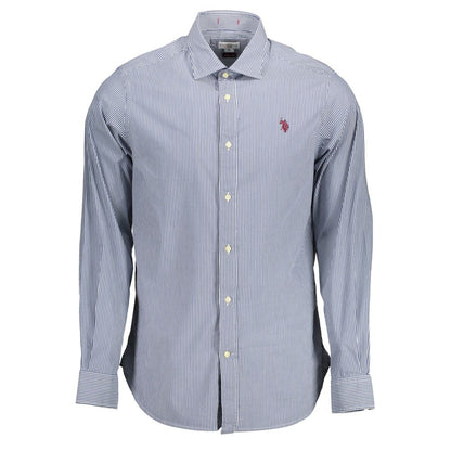 U.S. POLO ASSN. Blue Cotton Men's Shirt