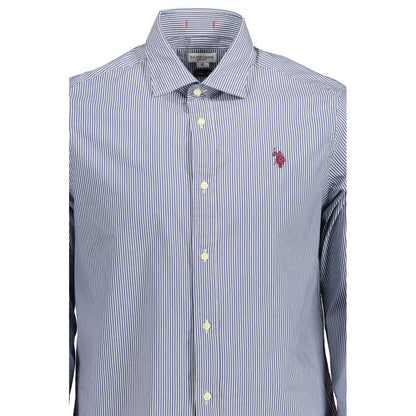 U.S. POLO ASSN. Blue Cotton Men's Shirt