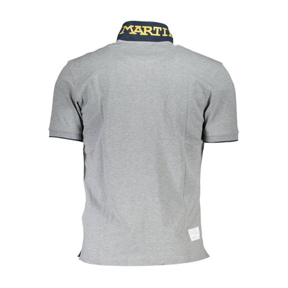 La Martina Grigio Cotton Men Polo