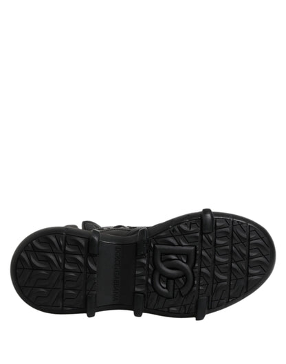 Dolce & Gabbana Bottines Décontractées en Cuir Noir pour Homme