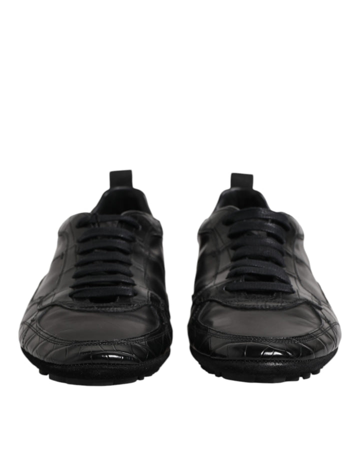 Zapatillas bajas Dolce & Gabbana de cuero exótico negras