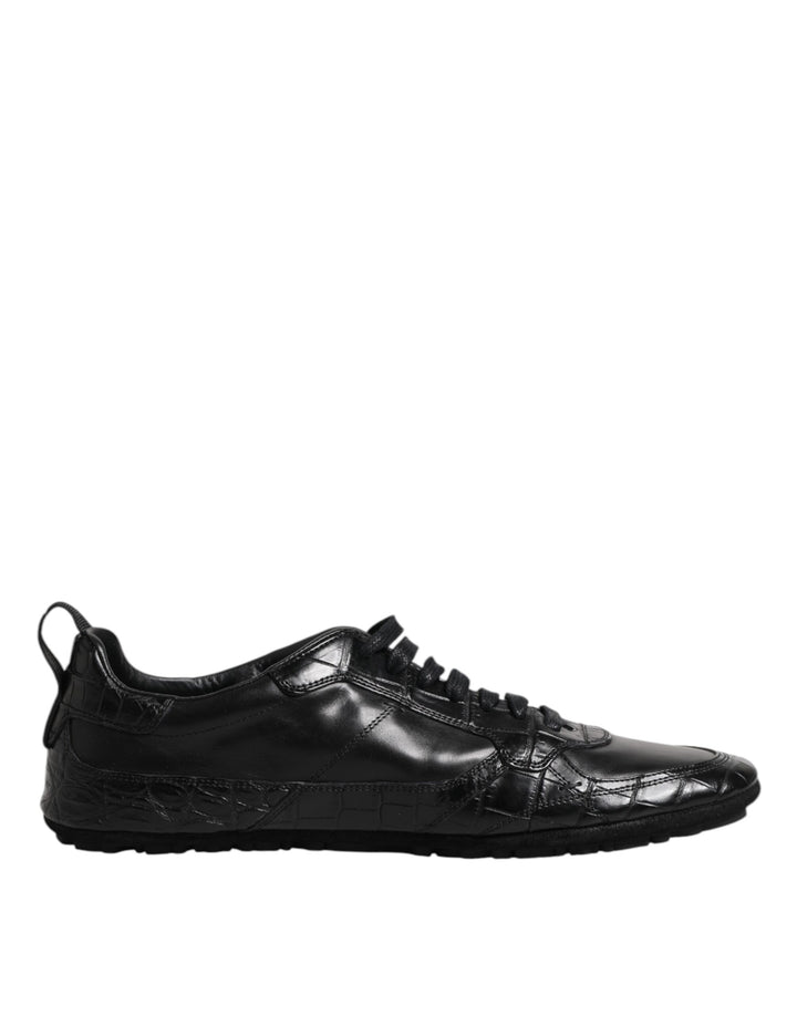 Zapatillas bajas Dolce & Gabbana de cuero exótico negras
