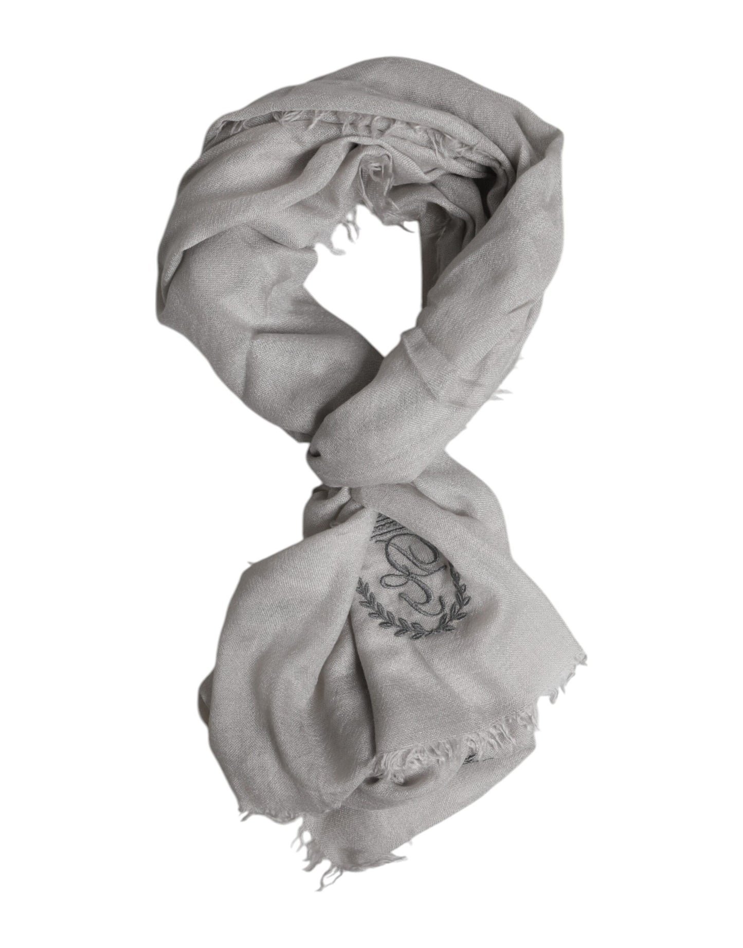 Écharpe, châle ou tour de cou Dolce & Gabbana gris avec couronne DG