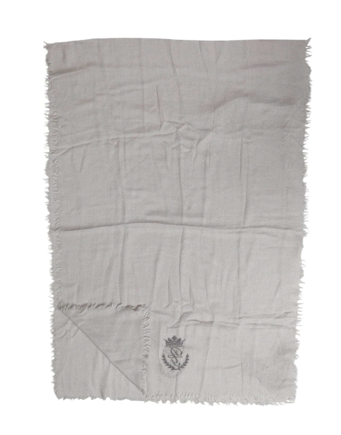 Écharpe, châle ou tour de cou Dolce & Gabbana gris avec couronne DG