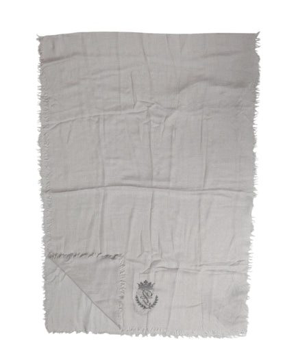 Écharpe, châle ou tour de cou Dolce & Gabbana gris avec couronne DG