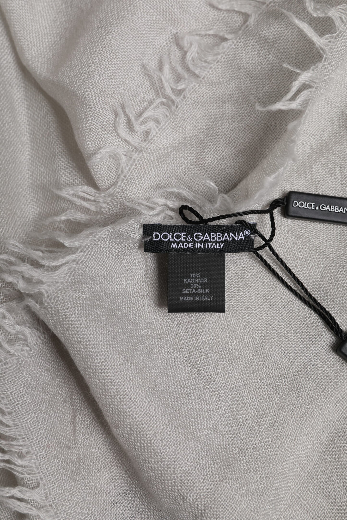 Écharpe, châle ou tour de cou Dolce & Gabbana gris avec couronne DG