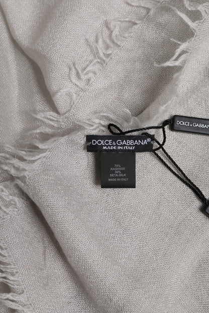Écharpe, châle ou tour de cou Dolce & Gabbana gris avec couronne DG