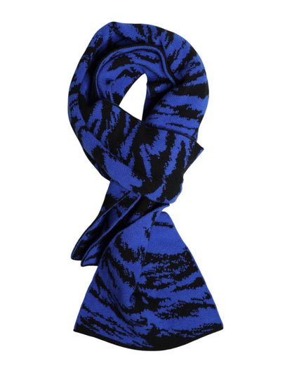 Écharpe-cache-cou Dolce & Gabbana bleu noir avec logo