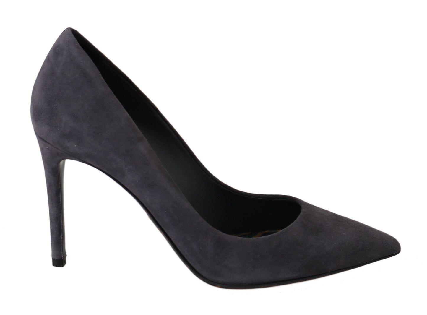 Chaussures à talons aiguilles en cuir suédé gris Dolce & Gabbana