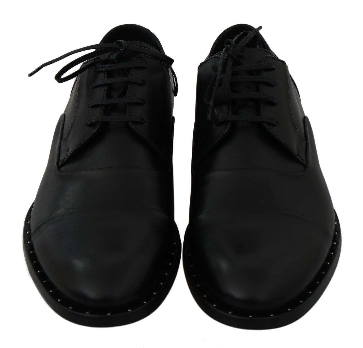 Chaussures Richelieu habillées en cuir noir Dolce & Gabbana