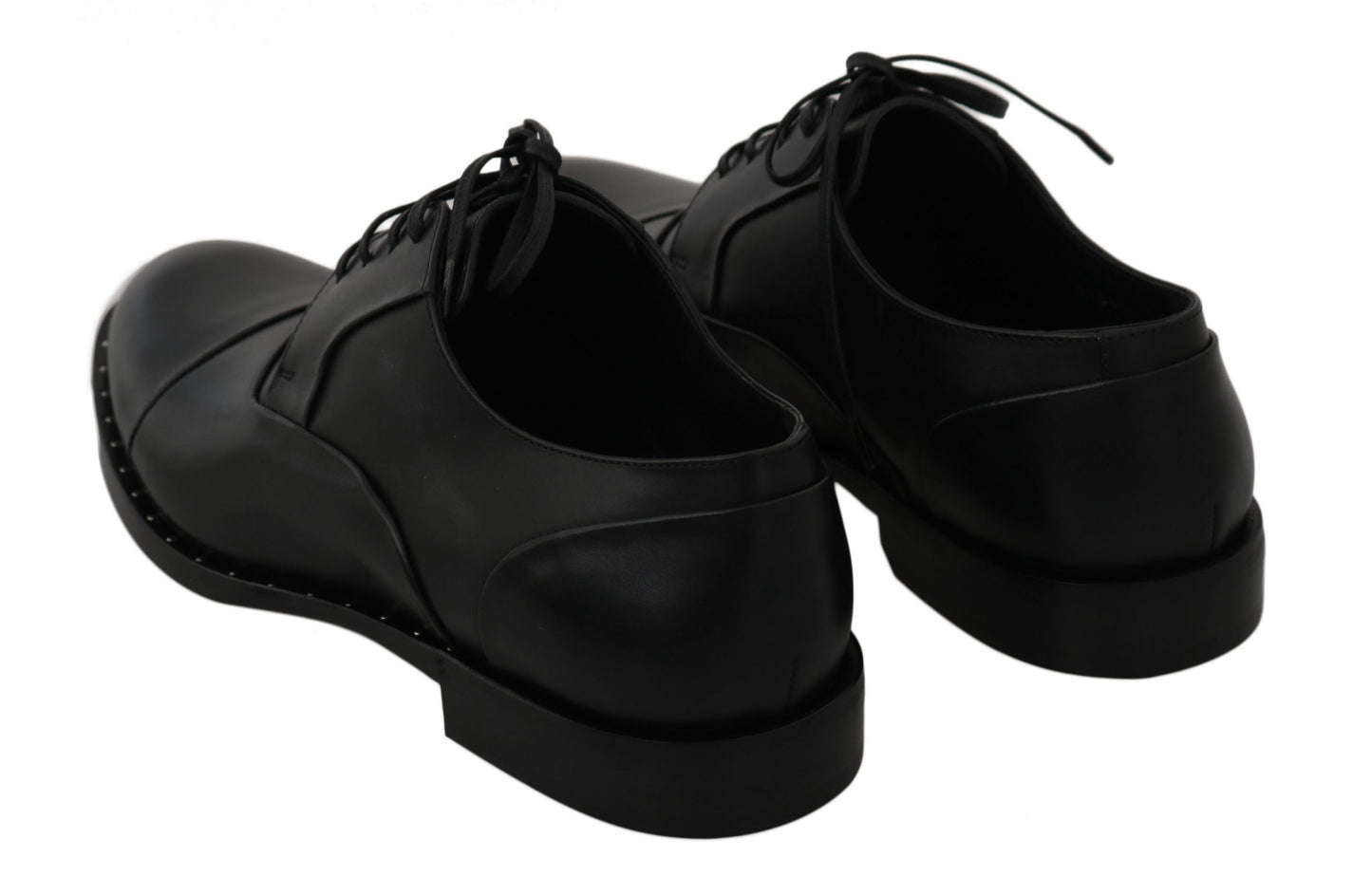 Chaussures Richelieu habillées en cuir noir Dolce & Gabbana