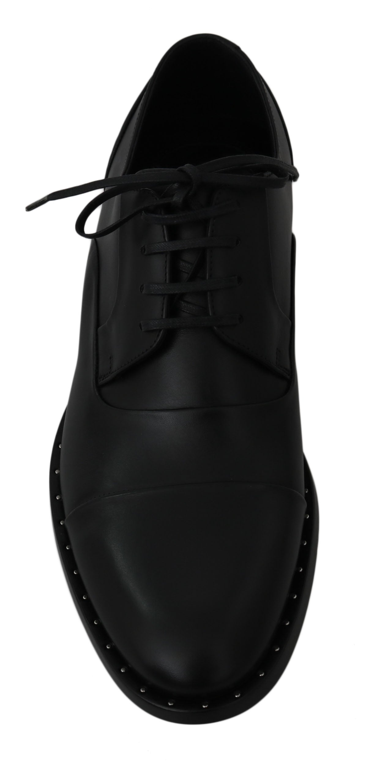Chaussures Richelieu habillées en cuir noir Dolce & Gabbana