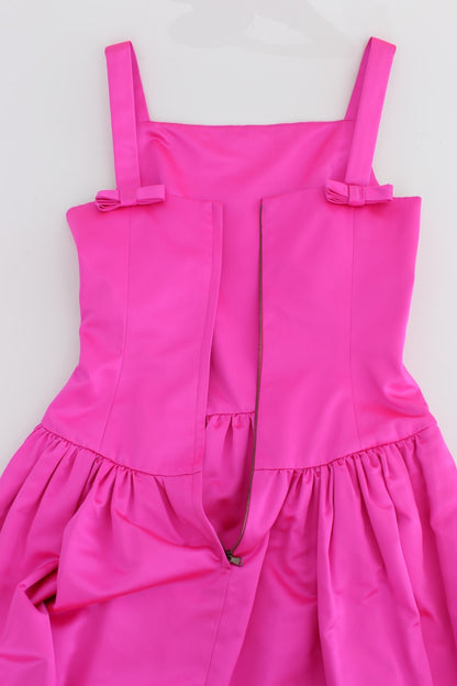 Robe de soirée longue fourreau en soie rose Dolce & Gabbana