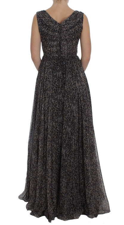 Robe longue Dolce & Gabbana en soie noire