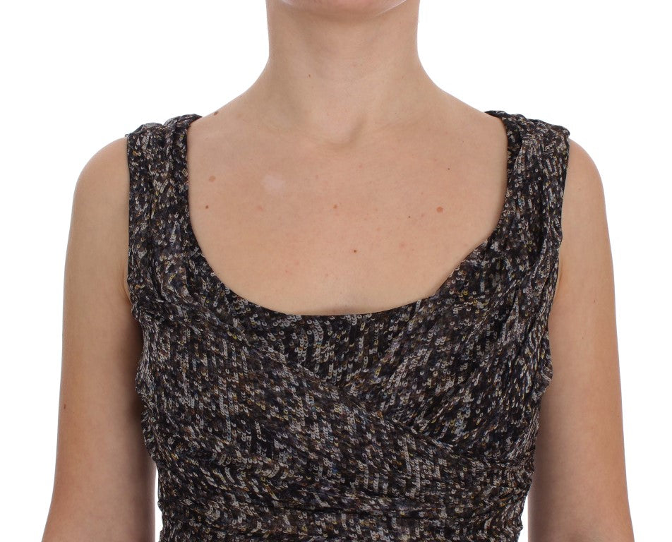 Robe longue Dolce & Gabbana en soie noire