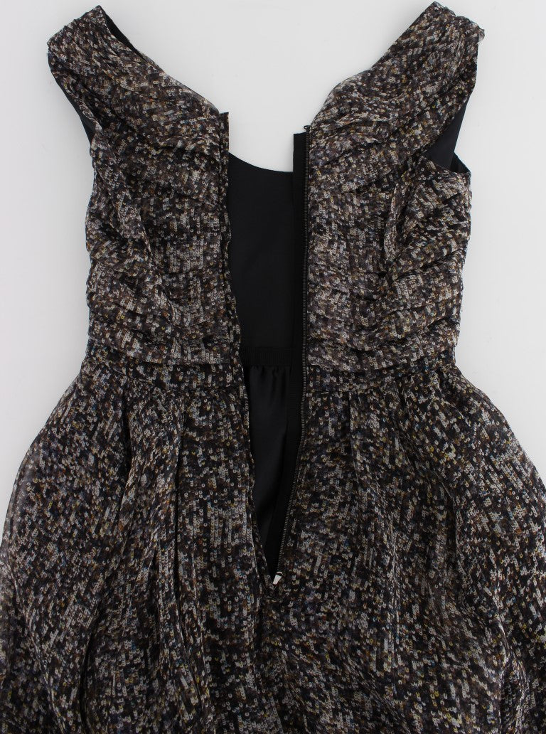 Robe longue Dolce & Gabbana en soie noire