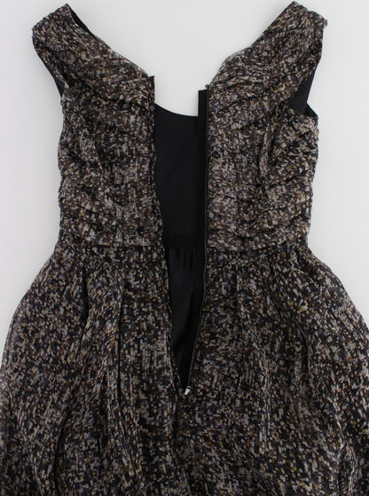 Robe longue Dolce & Gabbana en soie noire
