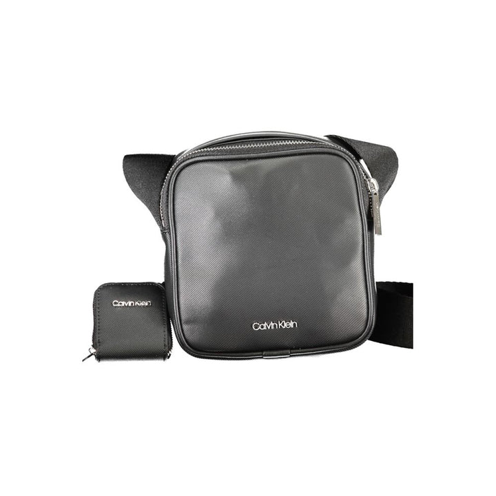 Calvin Klein Black Polyurethane Men Shoulder Bag