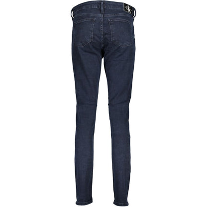 Calvin Klein Blue Cotton Women Skinny Jean