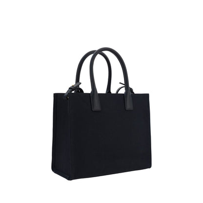 Bolso de hombro Versace de algodón negro