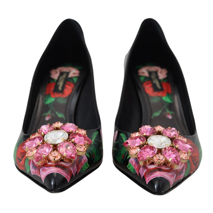 Escarpins Dolce & Gabbana en cuir noir à talons hauts