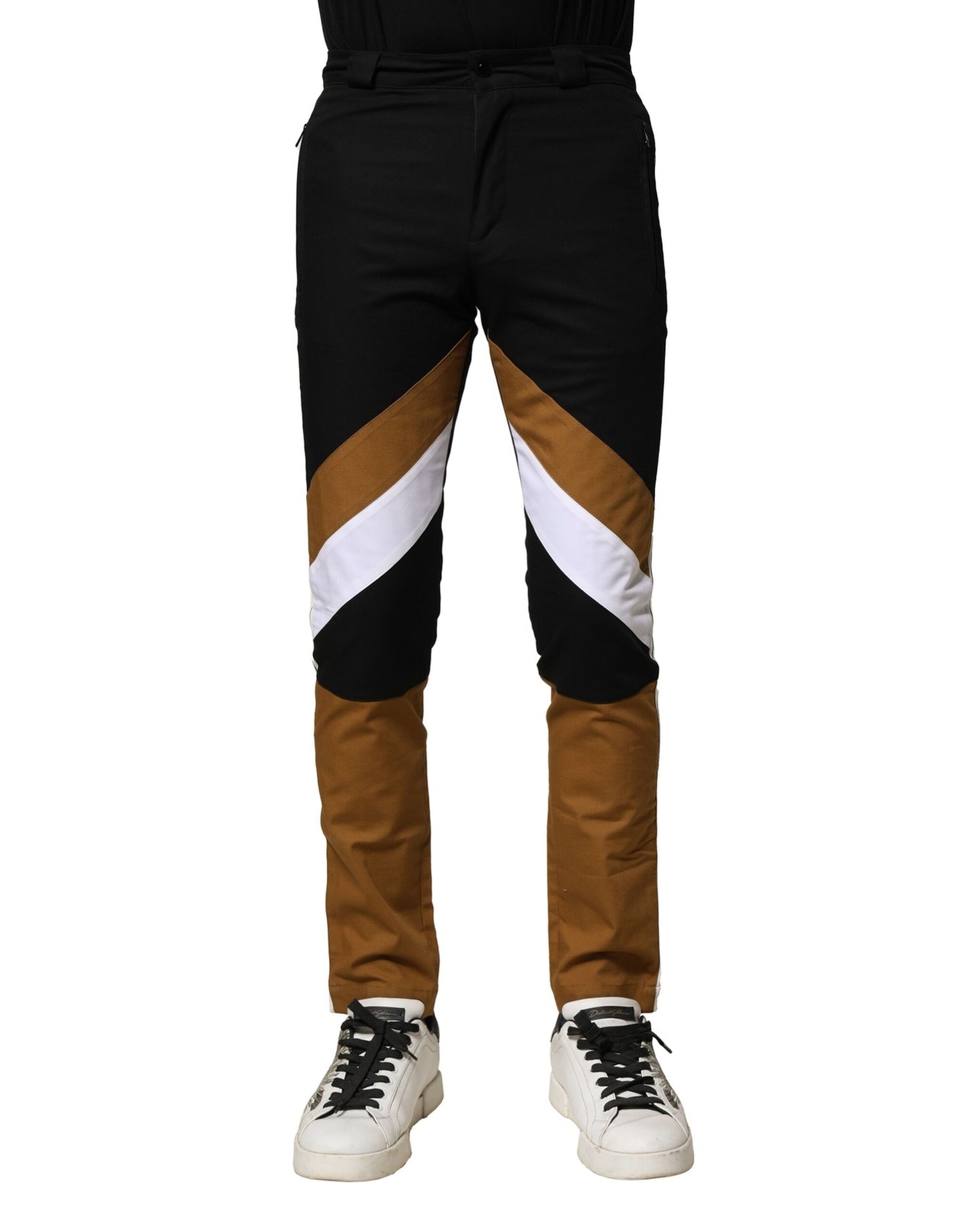 Pantalon homme Dolce & Gabbana en coton multicolore coupe slim