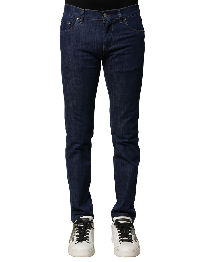 Dolce & Gabbana Vaqueros pitillo de hombre de algodón elástico azul