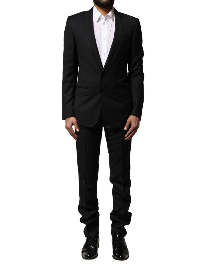 Traje formal de lana de 2 piezas Dolce & Gabbana Blue MARTINI