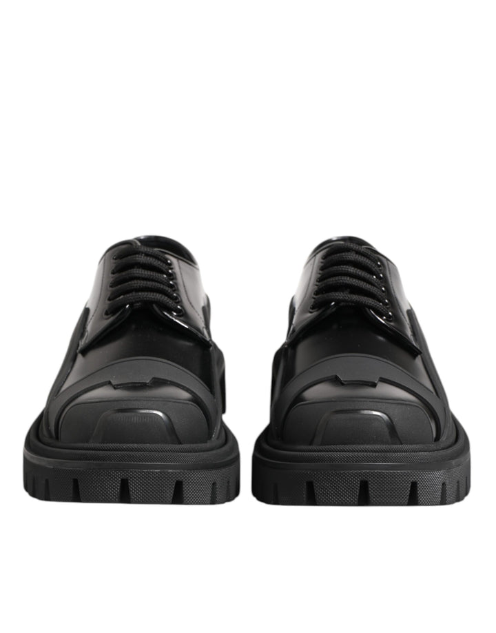 Zapatos Derby de trekking Dolce & Gabbana de charol negro
