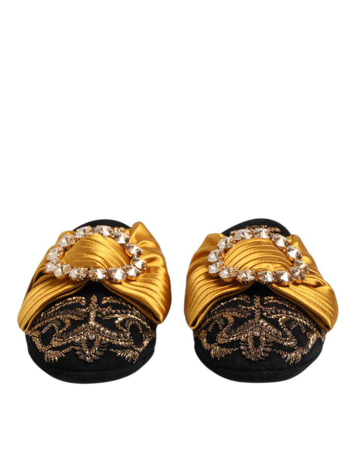 Sandalias planas adornadas multicolor Dolce & Gabbana
