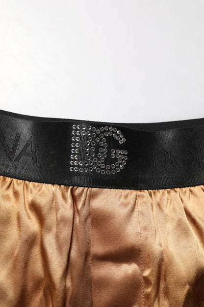 Dolce & Gabbana Boxer régulier beige pour homme avec masque de sommeil