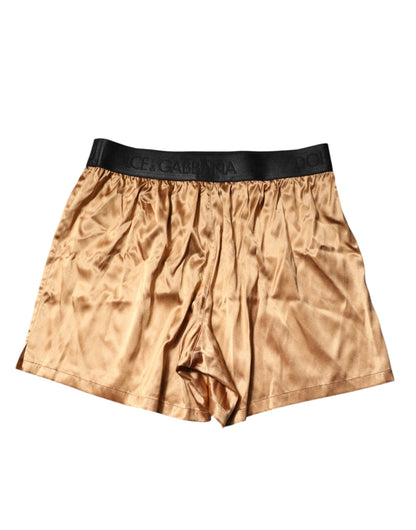 Dolce & Gabbana Boxer régulier beige pour homme avec masque de sommeil