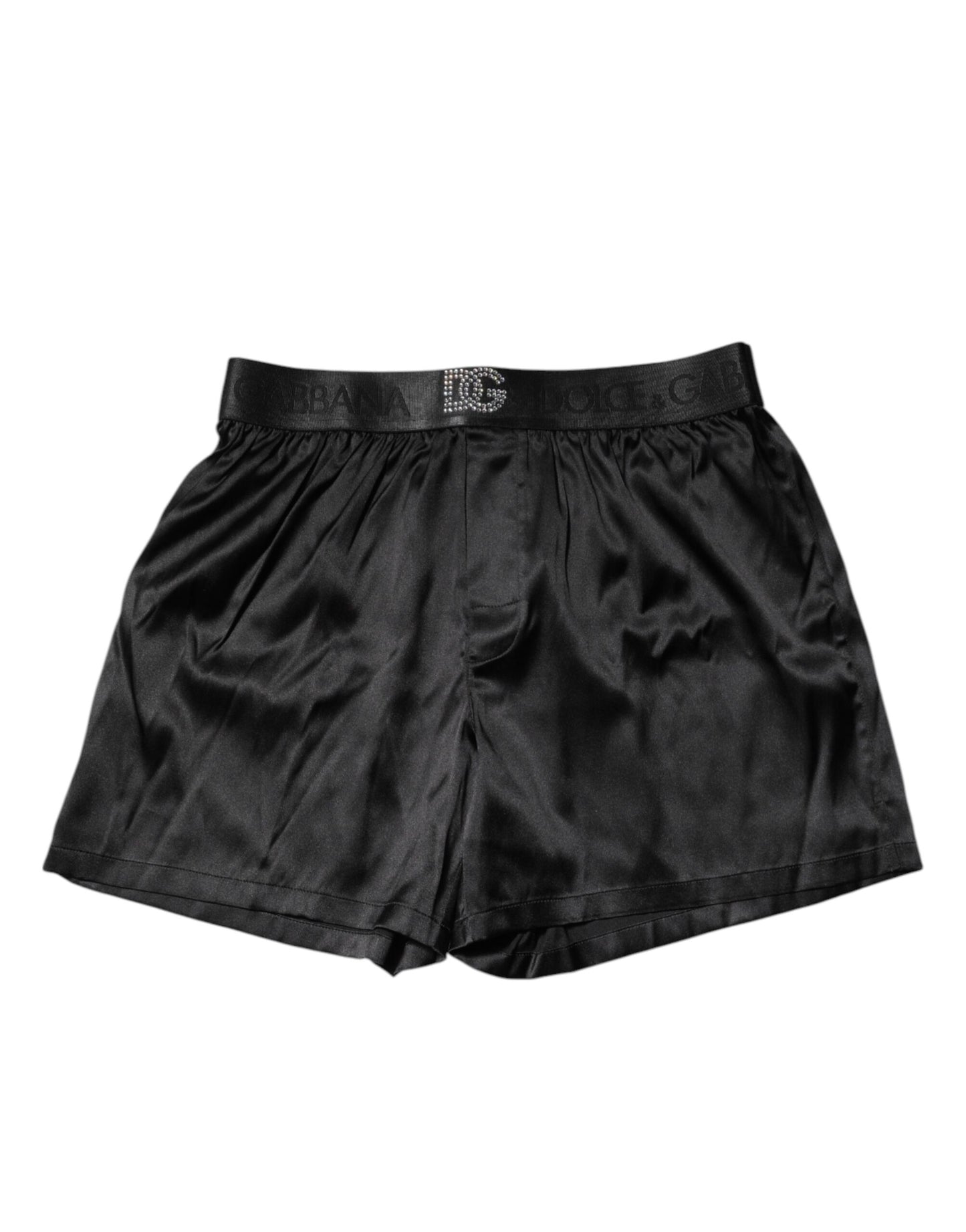 Dolce & Gabbana Caleçon régulier avec logo noir à la taille