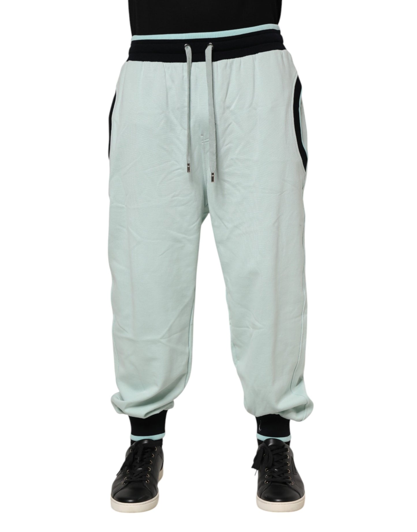 Pantalon de survêtement jogger Dolce & Gabbana en coton vert clair pour homme