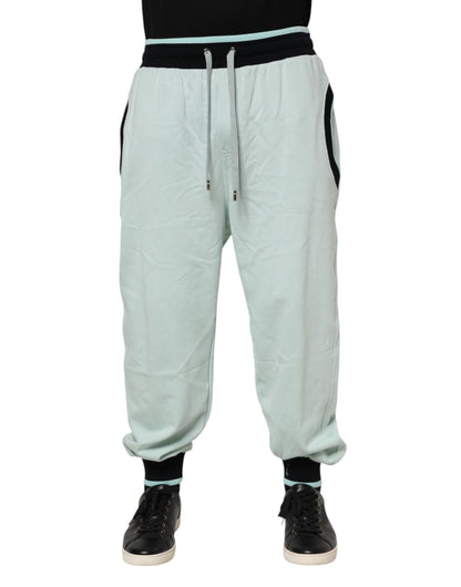 Pantalon de survêtement jogger Dolce & Gabbana en coton vert clair pour homme
