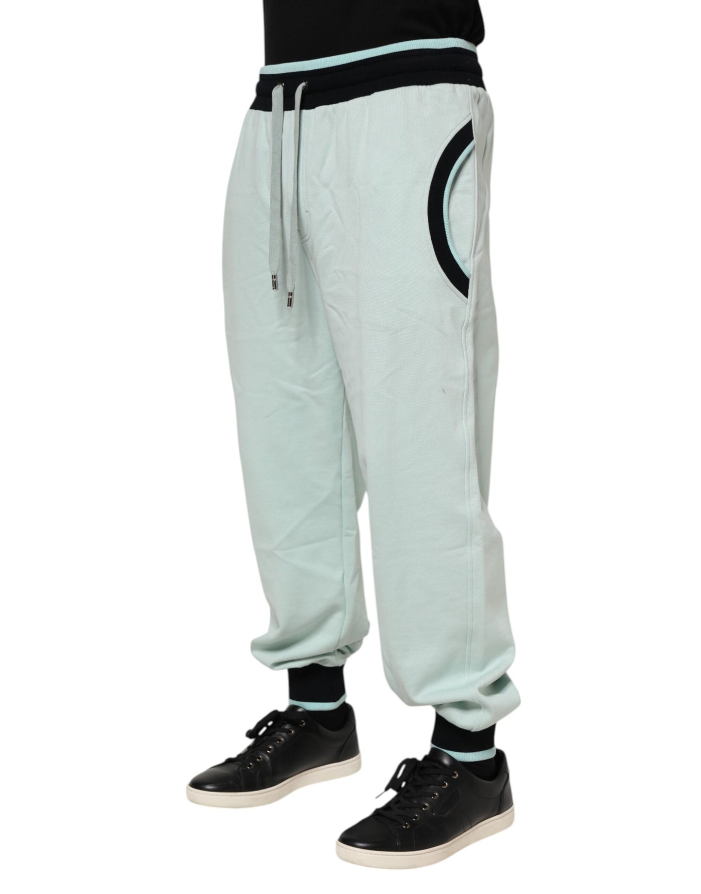 Pantalon de survêtement jogger Dolce & Gabbana en coton vert clair pour homme