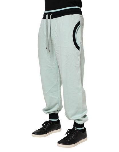 Pantalon de survêtement jogger Dolce & Gabbana en coton vert clair pour homme