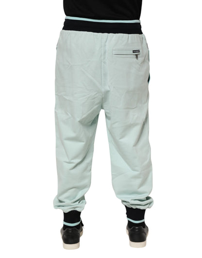 Pantalon de survêtement jogger Dolce & Gabbana en coton vert clair pour homme
