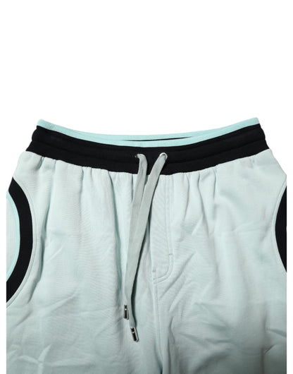 Pantalon de survêtement jogger Dolce & Gabbana en coton vert clair pour homme