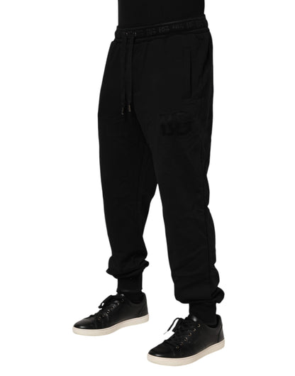 Pantalones Jogger Dolce & Gabbana de Algodón Negro con Cordón