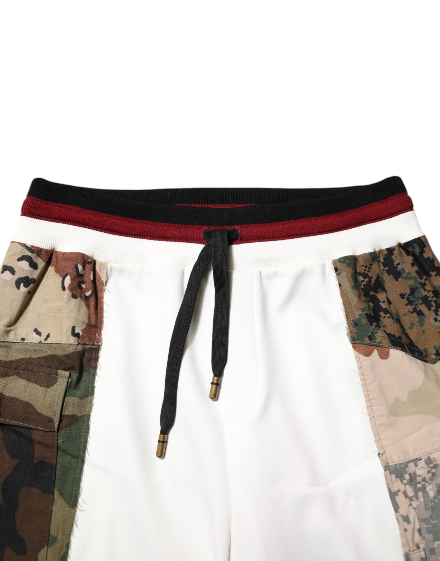 Pantalones deportivos Dolce & Gabbana blancos con patchwork