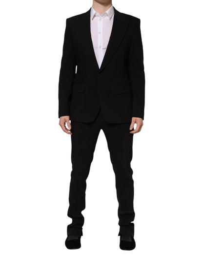 Costume deux pièces Dolce & Gabbana MARTINI noir à un bouton
