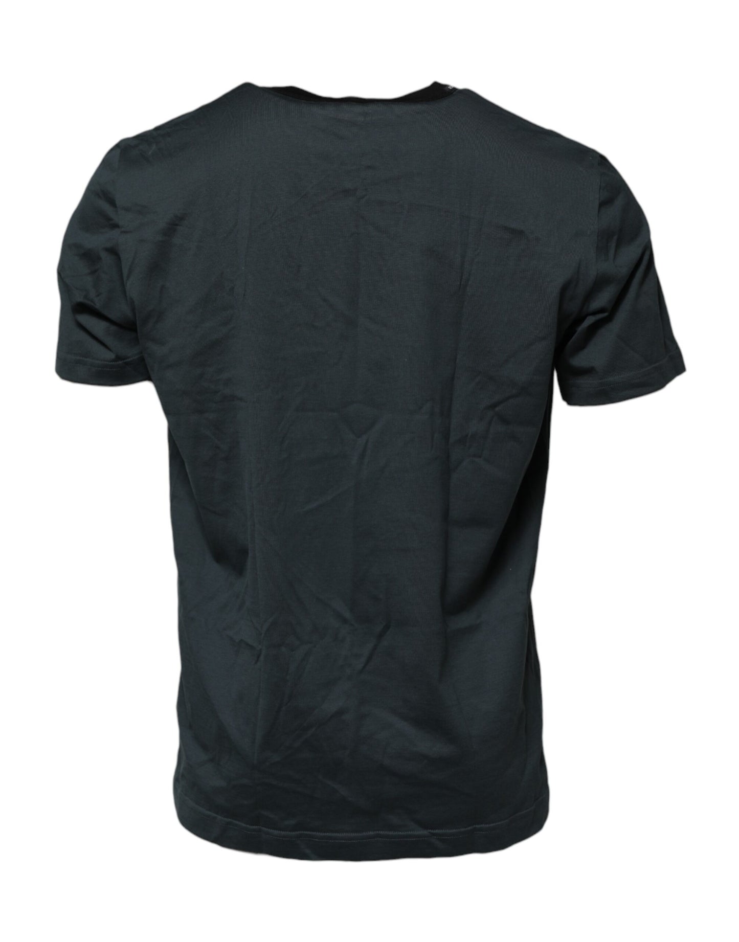 T-shirt Dolce & Gabbana en Coton Noir Imprimé Manches Courtes