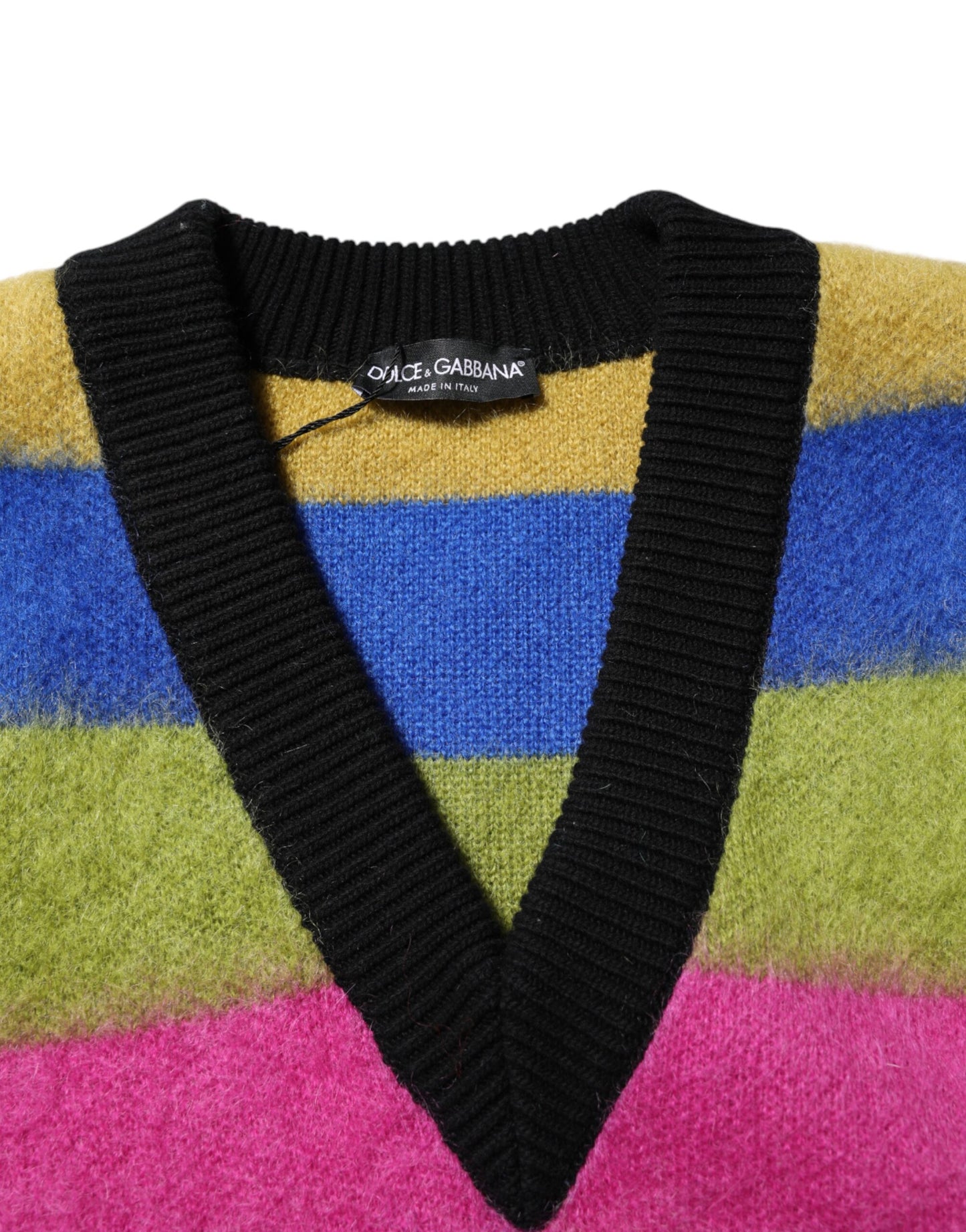 Pull Dolce & Gabbana multicolore à motif Glitch