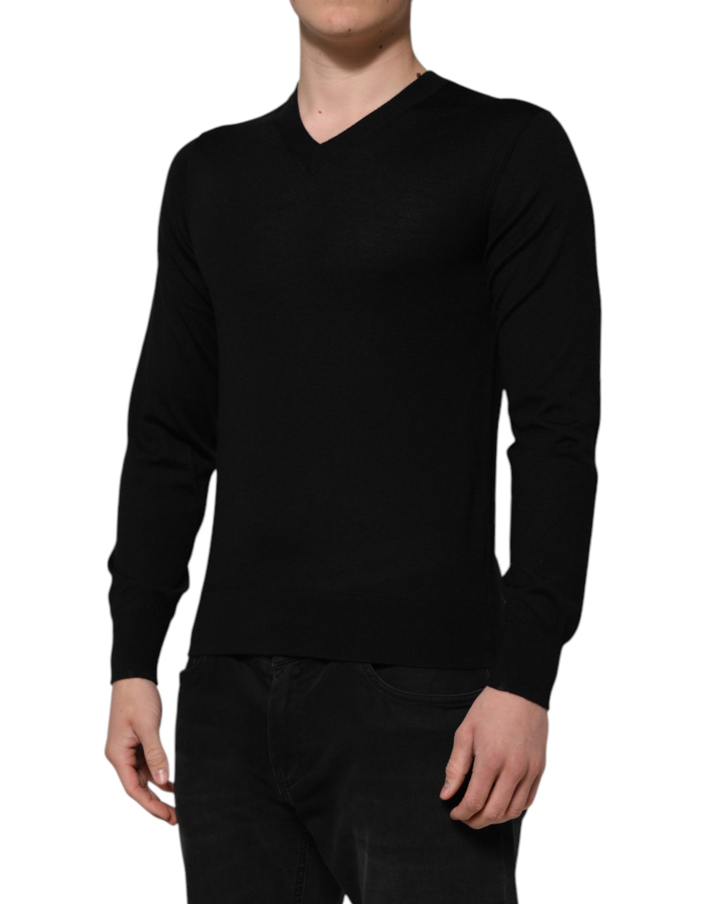 Sudadera Dolce & Gabbana gris oscuro con logo bordado