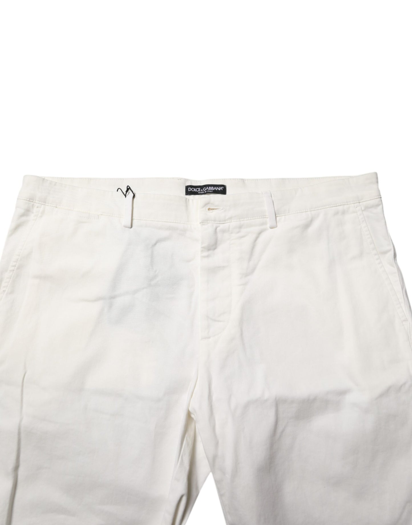 Shorts décontractés pour homme Dolce & Gabbana, en coton stretch blanc