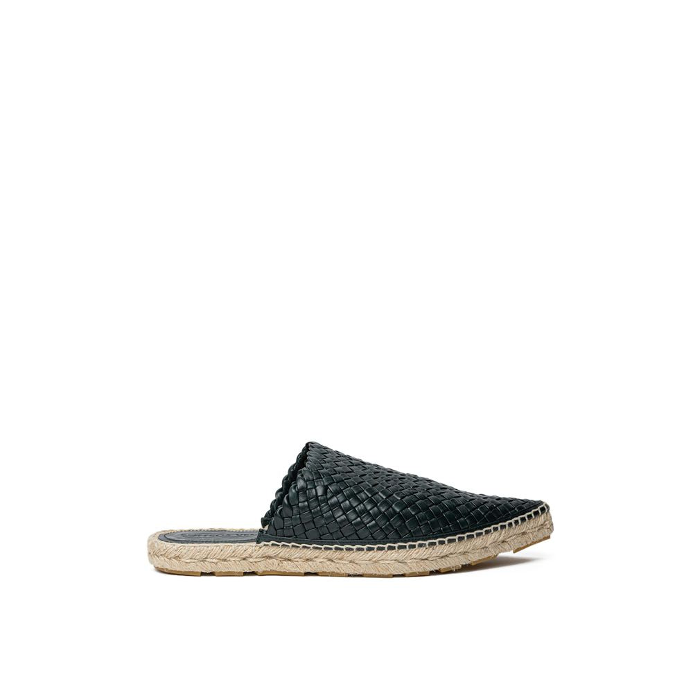 Alpargatas de cuero verde Bottega Veneta